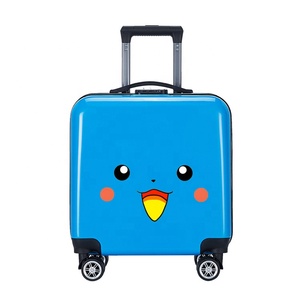 Sac en ABS + PC carré à impression UV, valise personnalisée pour enfants, chariot à roulettes pour l'école, boîte de bagage, 10 pièces - Product Image 4