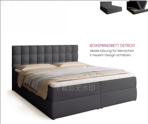 Lit rembourré moderne de luxe de haute qualité en gros d'usine, lits intelligents, <span class=keywords><strong>sommier</strong></span> tapissier - Product Image 4