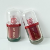 Contenant de brillant à lèvres de luxe de haute qualité, emballage personnalisé, tube double pour brillant à lèvres, tube vide pour gloss à lèvres avec petit pinceau