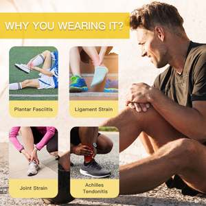 नए डिजाइन संपीड़न टखने की आस्तीन को दर्द राहत, पौधा फासीइटिस, चिल्स टेंटनोइटिस के लिए समर्थन को ब्रेस करें - Product Image 4