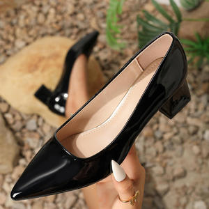 Zapatos de Tacón Alto para Mujer, Tallas Grandes 36-46, Tacones de 5CM, Estilo Slip-On, Tacón Cuadrado, Zapatos Formales con Plataforma para Aumentar la Estatura, para Primavera/Verano - Product Image 4