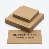 Cartes de remerciement personnalisées en papier kraft écologique, cartes de vœux minimalistes brunes pour petites entreprises, cadeaux de mariage