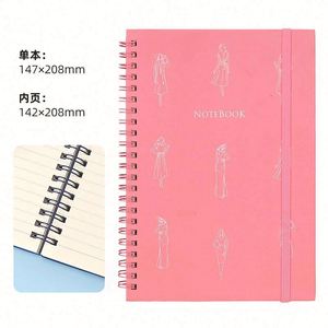 Customizable Spiral <b>A5</b> Leather Cover Planner <b>Notebook</b> 100 Sheets Custom Logo & Paper Color Promotion Gift - Product Image 5