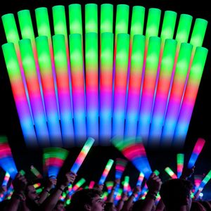 Varitas de Espuma LED, Palos Luminosos Intermitentes, Artículos para Fiestas, Varitas Luminosas para Niños, Fiestas, Cumpleaños, Bodas, Navidad - Product Image 1