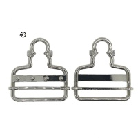 Boucles en métal en forme de gourde avec glissière rectangulaire, sans nickel et écologiques, pour salopettes et sacs à dos