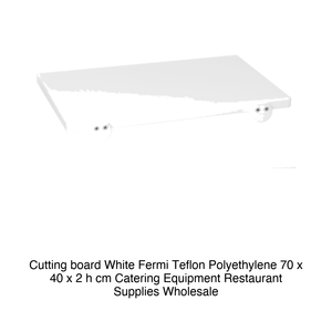 Planche à découper en polyéthylène blanc 70 × 40 × 2 h cm, avec supports antidérapants - Product Image 2