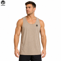 Vente en gros de débardeurs de sport pour hommes personnalisés en polyester 100% recyclé, respirants, légers, anti-transpiration, UPF 25