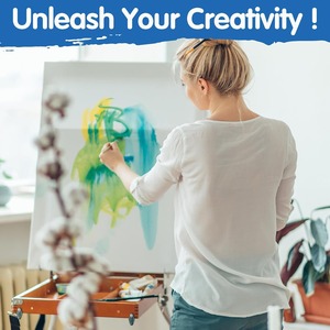 Linen <strong>Stretched</strong> <strong>Canvas</strong> for Painting - 18x24 Inch Oz Primed 3/4 Inch Profile of Artists Professional <strong>Canvas</strong> - Product Image 5