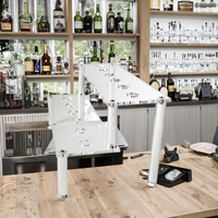 Bouchon de bouteille de vin acrylique de qualité affichage escalier Riser bouteille Topper liqueur verseur présentoir 2 niveaux Bartop Riser