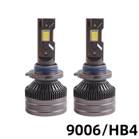 SANVI V3 tres tubo de calor coche LED faro bombilla 18000LM 80W lámpara de coche H1 H4 H7 H11 9005 bombillas de luz automática