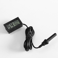 Termometer Higrometer Digital TPM-30 Tahan Air Probe ABS Pengukur Suhu Kelembaban Luar Ruangan Sensor Eksternal OEM
