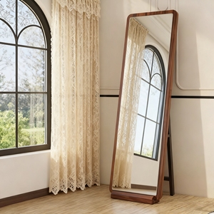 Rắn gỗ đầy đủ chiều dài gương phù hợp gương có thể được treo tường và thích hợp cho các cửa hàng quần áo - Product Image 1