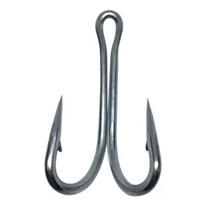 10/20pcs Stainless Steel Double Fishing Hook Strong Saltwater Frog Toad  Hooks