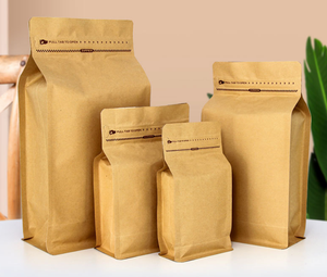 Aluminum Foil Coffee <b>Packaging</b> <b>Bags</b> Coffee Pouch with Valve Eight Side Coffee <b>Bags</b> with and Without Valve - Product Image 1