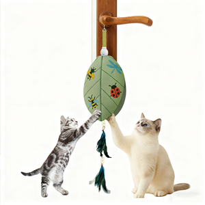 Giocattoli Natalizi per Gatti da Interno, Ricaricabili, Automatici, con Piuma Nascosta, Attivati dal Movimento, Giochi di Arricchimento - Product Image 2