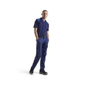 BLAKLADER - 144818328985D132 Industry <b>trousers</b> stretch with knee <b>pad</b> pockets Navy blue/Cornflower blue WORK <b>TROUSERS</b> - Product Image 3