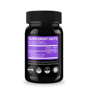 Cápsulas personalizadas de complejo de vitamina y magnesio para el apoyo muscular, suplemento de complejo de magnesio para el cuidado de la salud para adultos - Product Image 5