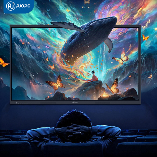 55-110 Inch 4K LED Intel I3/I5/I7 Android 40-Point Touch Interactive Flat Panel Display Smart Whiteboard 4GB RAM 128GB Storage