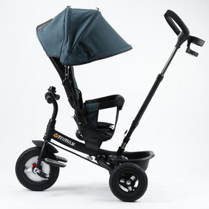 دراجة ثلاثية العجلات للأطفال لعبة ممتعة للركوب مع قضيب دفع ومظلة وملحقات قابلة للفصل-مقعد دوار - Product Image 2