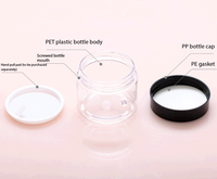 Pot en plastique PET de 50 g, conteneur d'échantillon cosmétique, emballage rechargeable pour soins de la peau, conteneur d'échantillon cosmétique