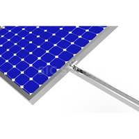 Support de montage de panneaux solaires pour toit plat, design triangulaire pour une installation facile, système de montage solaire