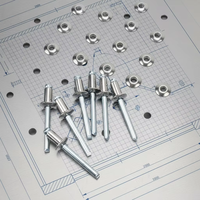 Rivets à tête bombée polis, tête CSK, acier inoxydable, rivet aveugle Skk3035, tête double fraisée, rivet aveugle à tirage traversant