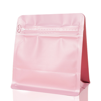 Sachet d'emballage universel octogonal scellé à fermeture éclair pour grains de café, autoportant, de qualité alimentaire, personnalisable, en PE, pour supermarché