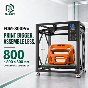 800*800*800 Automatic Leveling Large Format 3D Printer for <b>Universities</b> Research Labs and Engineering Training - Product Image 1