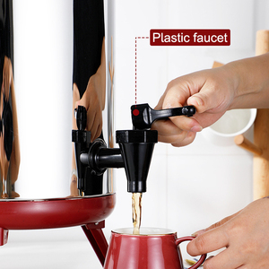 Accessoires à café TIANXING Distributeur de boissons en acier inoxydable à conservation de la chaleur Seau à eau chauffée Baril à thé <span class=keywords><strong>Mike</strong></span> - Product Image 3