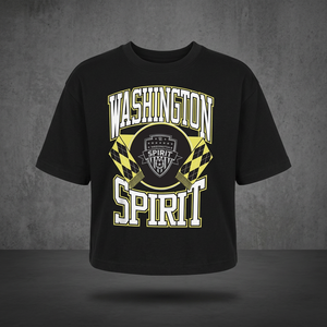 เสื้อยืดแขนสั้น FOXA Washington Spirit Girls ทรงปกติ ผ้าฝ้ายเจอร์ซีย์ 100% ระบายอากาศได้ดี พิมพ์ลายโลโก้ด้วยเทคนิคซิลค์สกรีน - Product Image 3