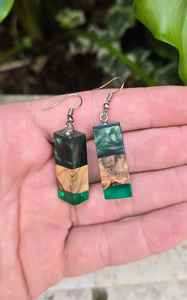 Pendientes Únicos de Resina y Madera, Joyería Hecha a Mano, Estilo Bohemio, Ligeros, Piezas Destacadas, Perfectos para Mujeres, Adolescentes y Niñas - Product Image 2