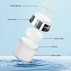 30Ml 50Ml 80Ml <span class=keywords><strong>100Ml</strong></span> Bơm Lại Kem Jar Chai Chân Không Du Lịch Kích Thước Rỗng Container Kem Và Kem Dưỡng Da Không Có Không Khí Bơm Jar - Product Image 3