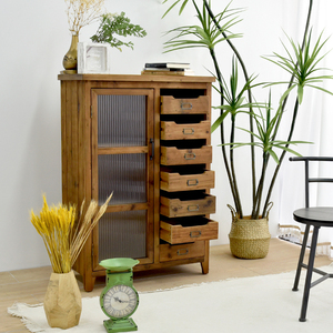 Home Decor <strong>Rustic</strong> Design American Style bar Sideboard Furniture Organizer Vintage Solid Wood Storage Rack <strong>Cabinet</strong> - Product Image 3