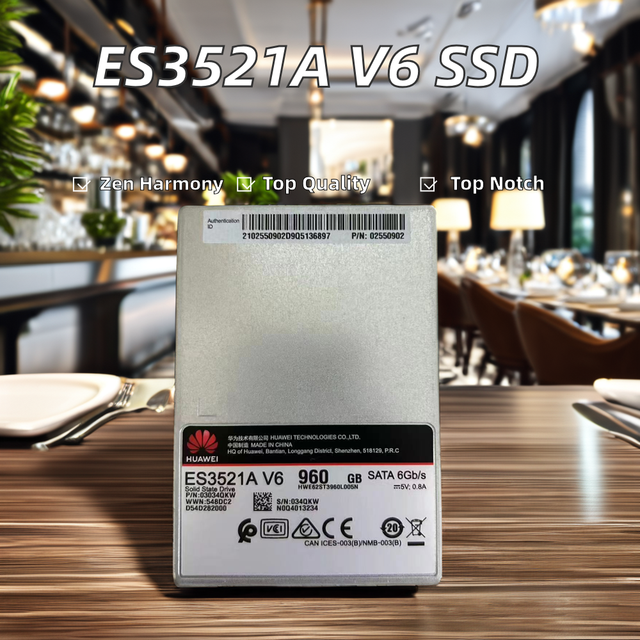 HUA WEI NVMe M.2 2TB Solid State Drive ES3521A V6 6Gb/s 2.5 Inches Internal Server New 100-200MB/s Read 601-700MB/s Write 5400