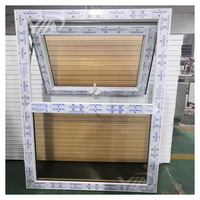Fenêtres et portes modernes en PVC à double vitrage, à ouverture horizontale, à persiennes, résistantes aux ouragans, avec moustiquaire magnétique et isolation thermique