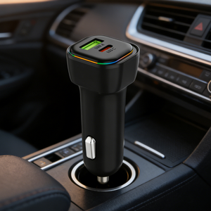 Fabricantes de adaptadores de carga súper rápida OEM ODM de 48W QC 30W para portátiles y teléfonos móviles con puerto USB dual para coche. - Product Image 1