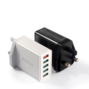 Caricatore rapido da 50W, <span class=keywords><strong>stazione</strong></span> di ricarica USB 5 in 1, caricatore da parete QC3.0, adattatore di alimentazione universale da viaggio OEM/ODM per iPhone, Samsung, Android - Product Image 2