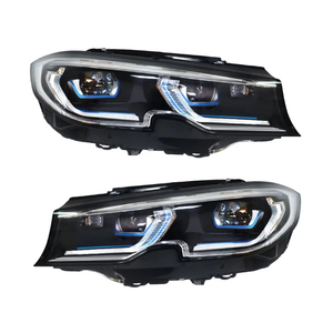 Conjunto de faros LED completos con luz diurna azul y señal de giro secuencial para BMW Serie 3 G20 G28 2019 2022, actualización - Product Image 3