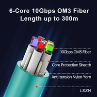 MPO HDMI 2.1 sur fibre optique 48gbps 4k 120hz/ 8k 60hz Extenders Câble HDMI à fibre optique HDMI MPO 30m 50m 100m 200m 300m