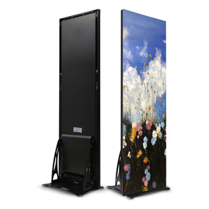 Foldable LED Poster Display Screen 640x1920mm P3.91 Indoor Digital Sign App-<b>Controlled</b> Aluminum Floor-<b>Standing</b> - Product Image 5