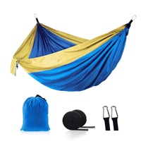 Hamac de survie-hamac Portable avec sac Double hamac pour l'extérieur, tentes d'extérieur avec sangles d'arbre