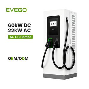EVEGO Estación <span class=keywords><strong>de</strong></span> Carga Rápida para Vehículos Eléctricos <span class=keywords><strong>de</strong></span> Uso Comercial Pesado con Certificación CE, Doble Conector DC:CCS2/CCS1 AC: Tipo 2, IP54, Compatible con 4G y WIFI - Product Image 1