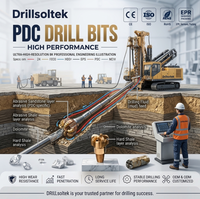 Буровые долота PDC Drillsoltek с 3, 4, 5, 6 лопастями для бурения твердых пород