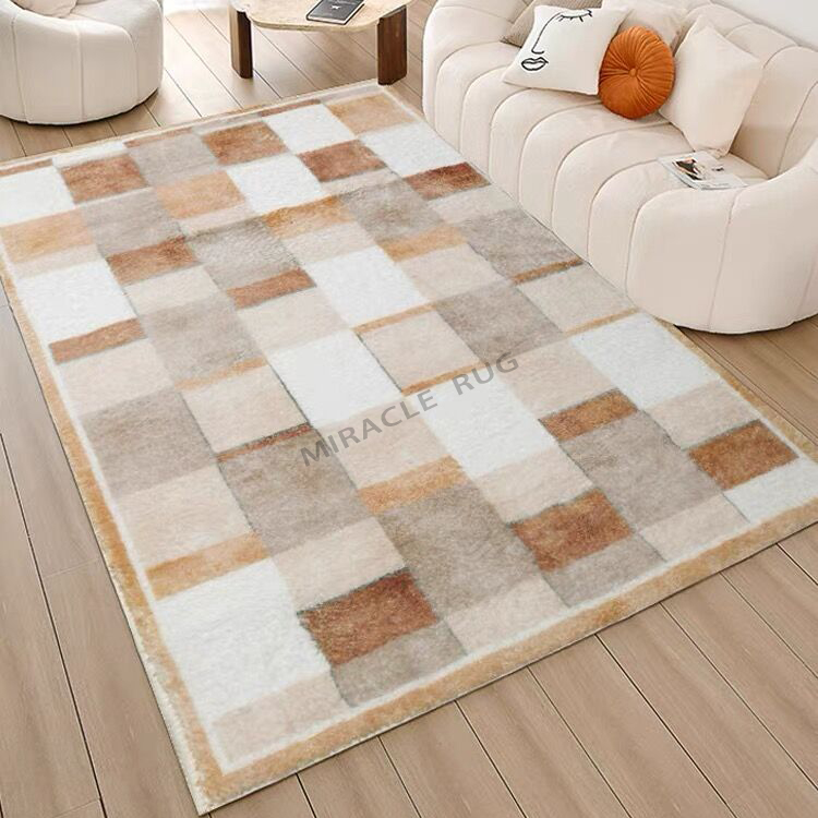 Effet bois Texture Tapis Tufting Tapis Faits À La Main Tapis Et Tapis Personnalisés Forme De Coupe Tapis Moderne 3d