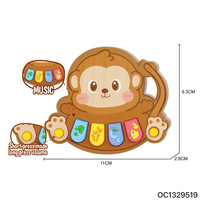 Oem Odm Service Cute Cartoon Animal Monkey Baby Soothing Toys Set Electric Educational Animal Piano Keyboard for Wholesale