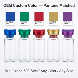 Kit de scellage professionnel tout-en-un pour flacons avec flacons en verre de 2 ml/5 ml/10 ml, bouchons en butyl et capuchons à clapet - Product Image 6