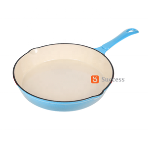 High Quality Enamel Cast Iron <strong>Skillet</strong> Non Stick Frying <strong>Pan</strong> with Smooth Surface Ideal for Everyday Cooking and Baking Use - Product Image 2