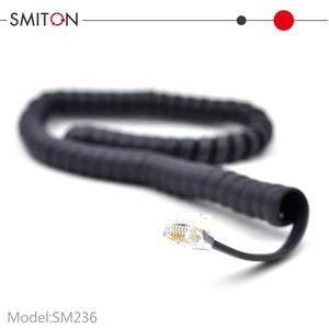 <span class=keywords><strong>Cable</strong></span> en espiral <span class=keywords><strong>rizado</strong></span> para teléfono de 1m <span class=keywords><strong>Cable</strong></span> en espiral de 6 núcleos Rj12 6p6c - Product Image 3