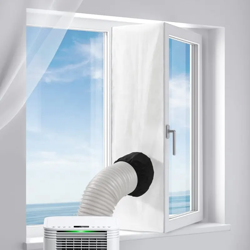 ポータブルエアコン用シュリンクロープユニバーサル窓シール付き新デザインAC窓シール