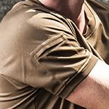 T-shirt da uomo con trasporto nascosto e maglietta tattica antigraffio e resistente all'usura Multi-tasche da uomo t-shirt - Product Image 4